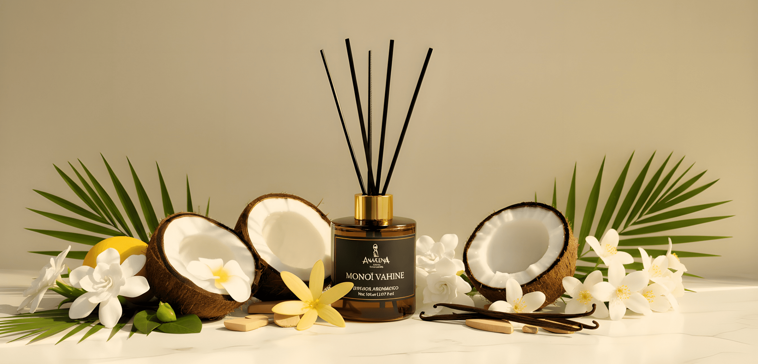 Difusor Monoi Vahine con Ingredientes