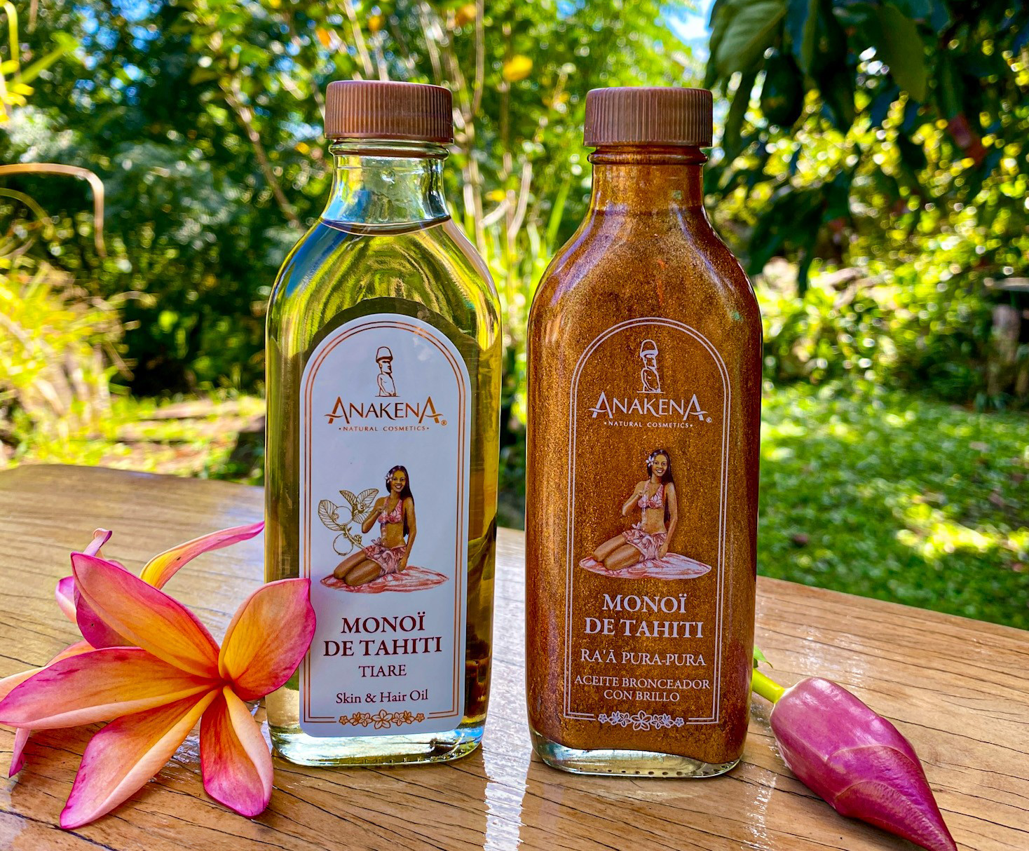 Monoi de Tahiti Tiare y Monoi Brillo